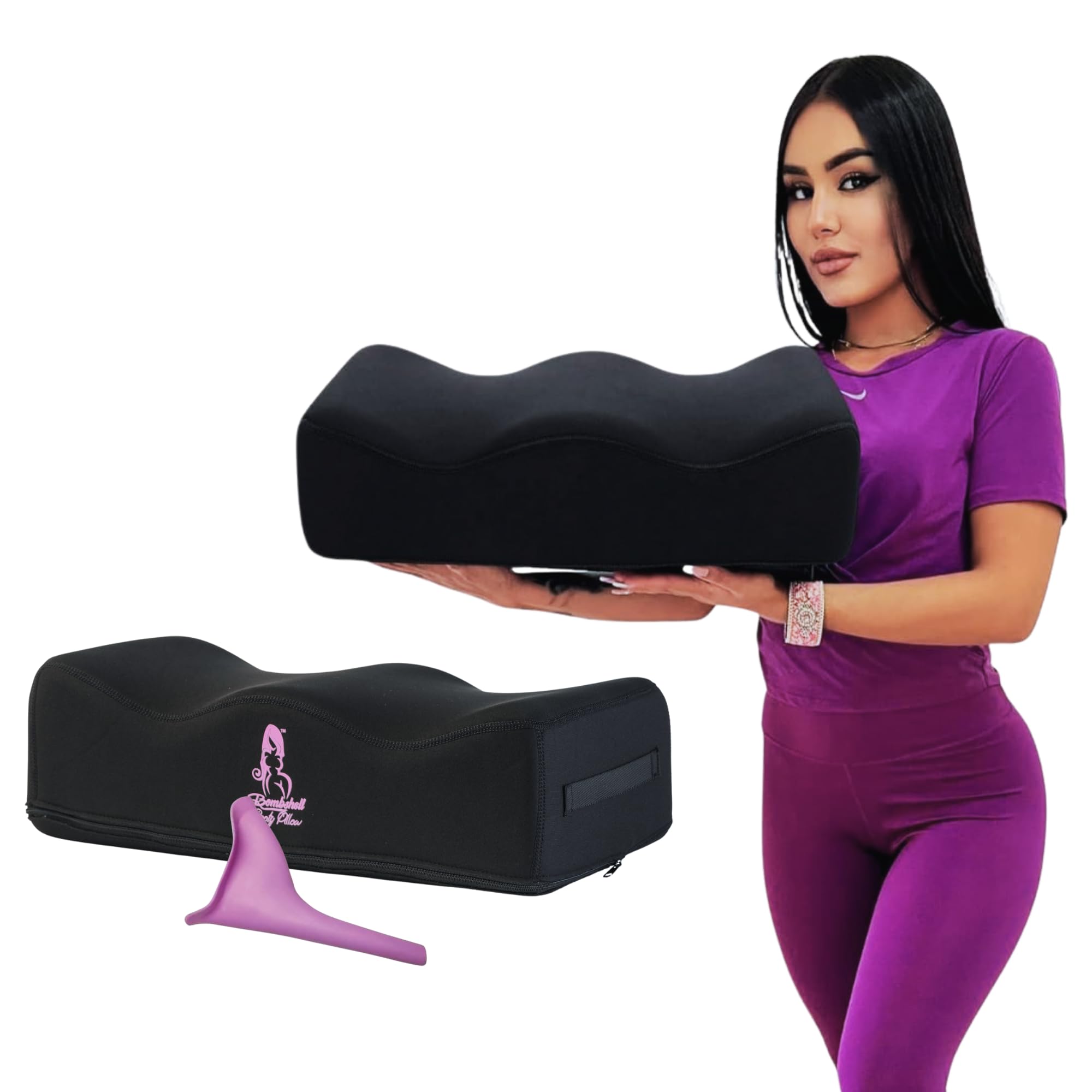 BBL Pillow After Surgery Lifting Cushions, Lightweight Butt Cushion for Long Sitting, Butt Pillow, Portable Brazilian Butt Lift Recovery Pillow, BBL Post Surgery Supplies