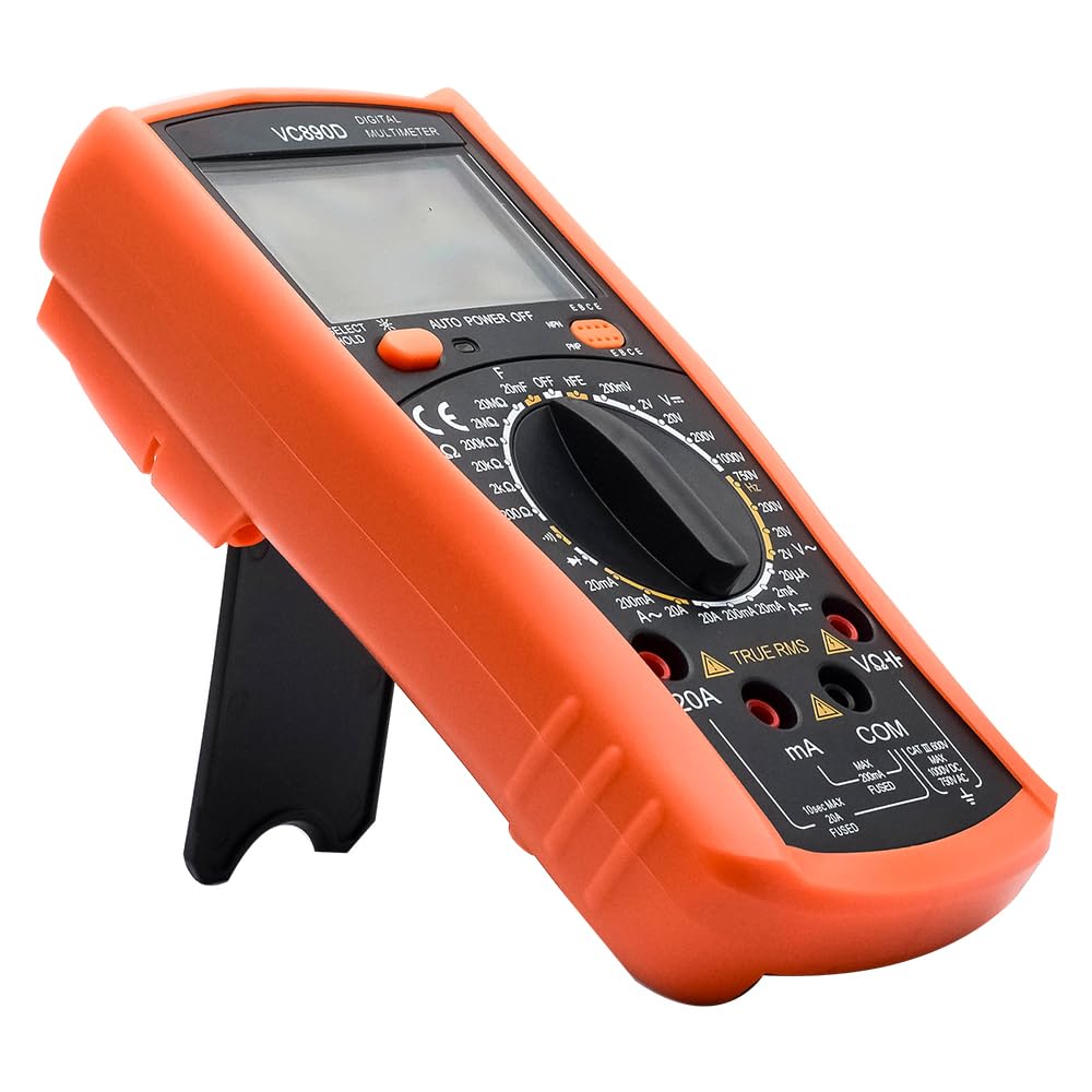 LCD Digital Multimeter Voltmeter Amperemeter Ohmmeter AC DC Strom Spannungsprüfer Meter misst Widerstand, Diode, Transister, Frequenz, Kapazität und Kontinuität