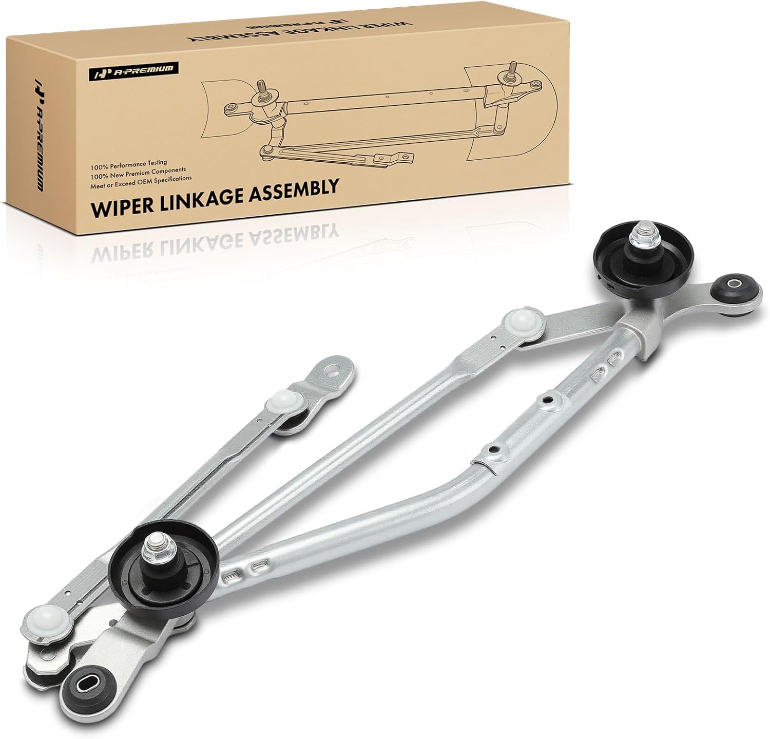 A-Premium Front Front Windshield Wiper Linkage Compatible with Nissan Versa 2012-2019, Sedan