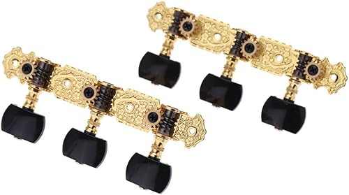 Festnight Mechaniken  Maschine Kopf Klassische Gitarre Saiten Abstimmung SchlA ssel StA psel AOS020B3P Paar Vergoldete