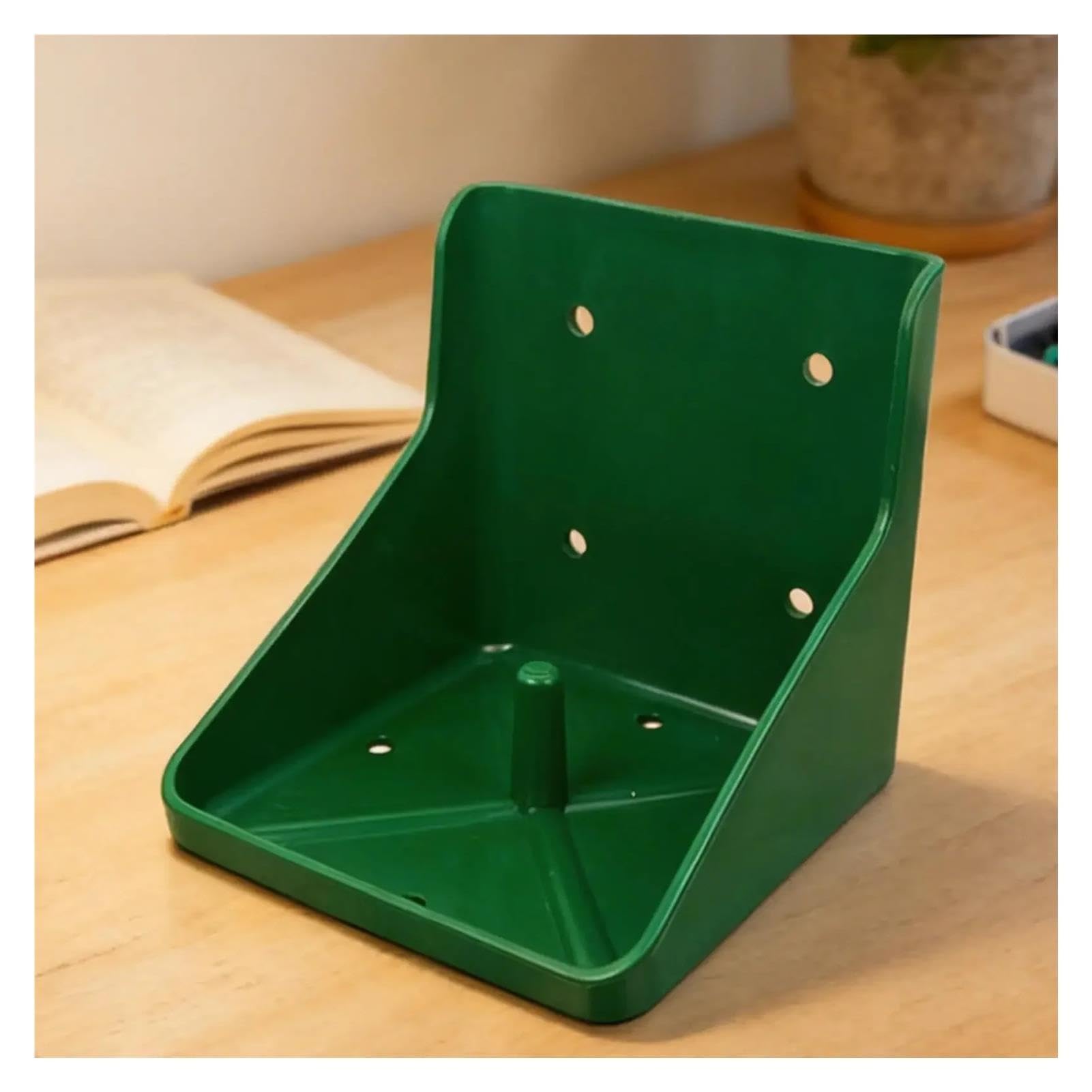 Supporto per blocchi di sale, 2 pezzi, supporto per blocchi di sale minerali, per mucca, cervo, capra, pecora, bestiame, leccare il bestiame in cortile (verde)