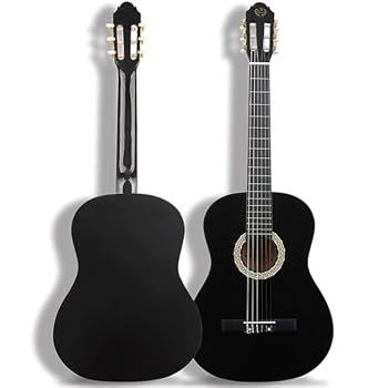 Black Classic Guitar with Guitar Strap , 2725215581905