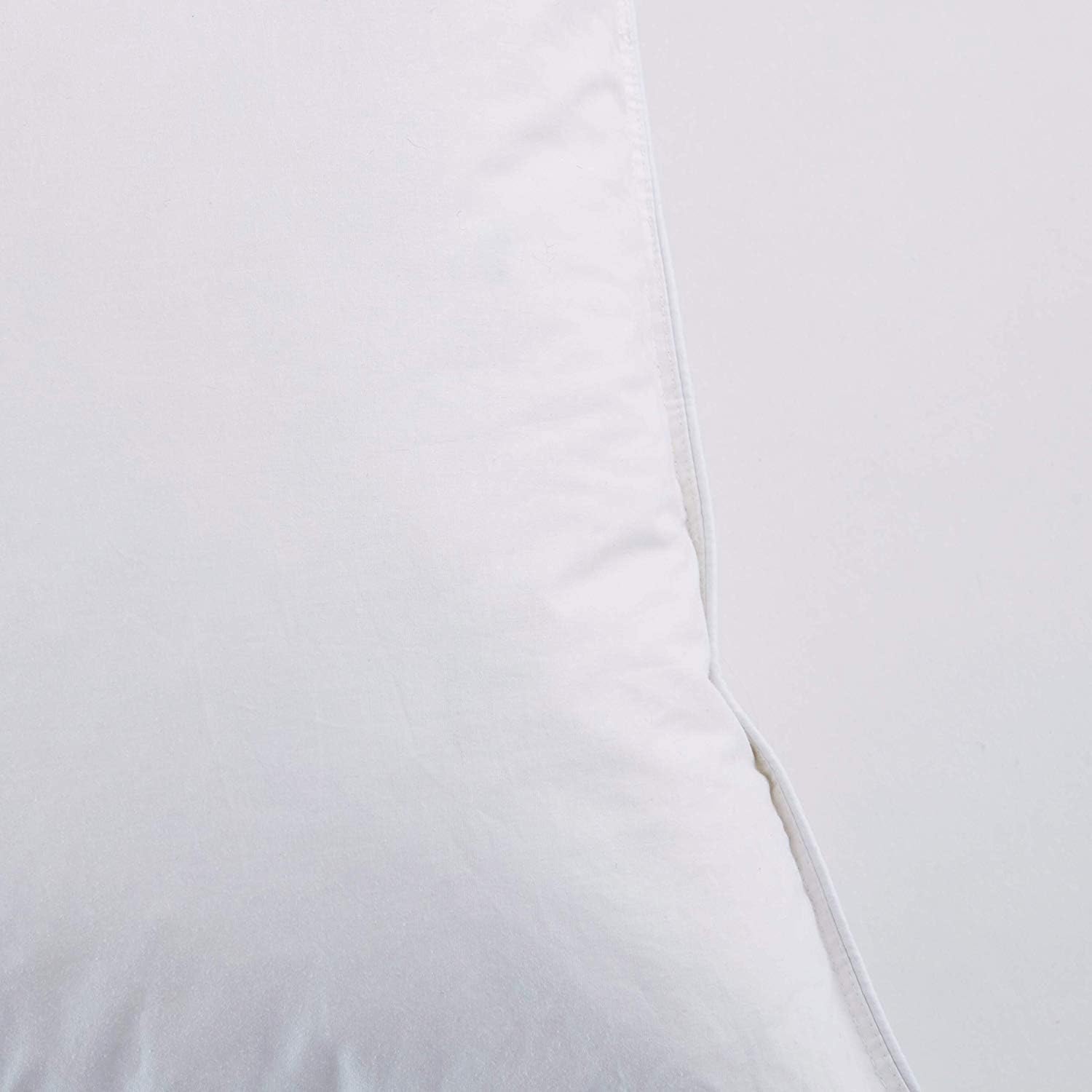 puredown Premium White Goose Feather and Down Pillow Set with Luxury Pillow 500 Fill Power, Set of 2 King Size