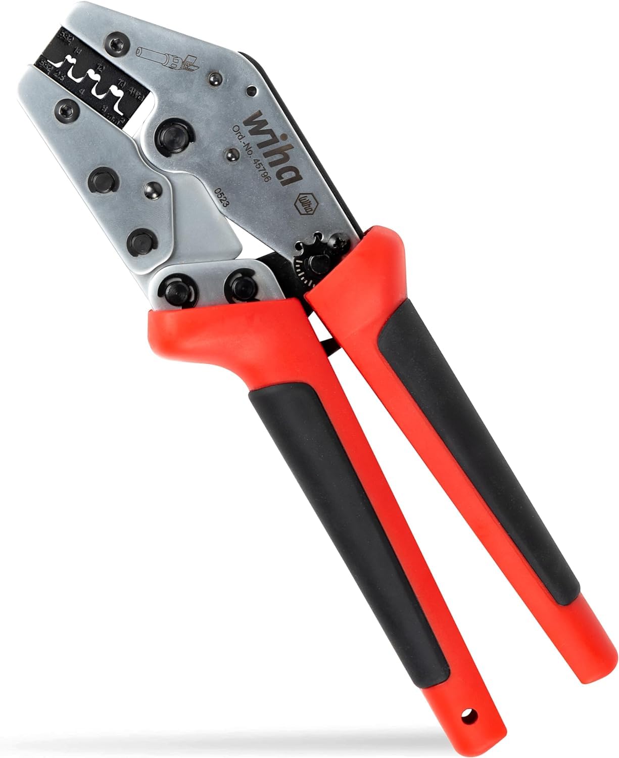 Wiha Crimpzange für MC4 Stecker I Photovoltaik Crimpwerkzeug für Solarstecker MC4 I 2,5/4 / 6 mm² I automatisch angepasster Pressdruck I Solar Zange (45796)