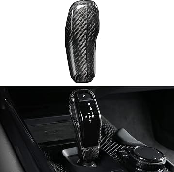 غطاء مقبض ناقل الحركة المصنوع من ألياف الكربون JSWAN لـ Supra GR A90 A91 MK5 2019 حتى الآن ملصق لوحة تقليم رأس ناقل الحركة الملحقات الداخلية لرأس ناقل الحركة أسود لامع