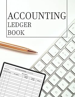 Accounting Ledger Book: Journal for Small Businesses & Personal Use – Bookkeeping Record Book Columnar Journal for Tracking Expenses, Deposits & Balance