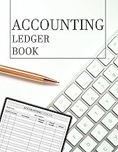 Accounting Ledger Book: Journal for Small Businesses & Personal Use – Bookkeeping Record Book Columnar Journal for Tracking Expenses, Deposits & Balance