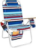 Vista 10 de Silla de playa Big Jumbo de aluminio, extra grande, resiste hasta 500 libras