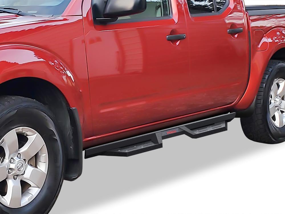 HD Ridez Steel Construction Drop Down Style Running Boards Compatible with Nissan Frontier 2005-2026 Crew Cab