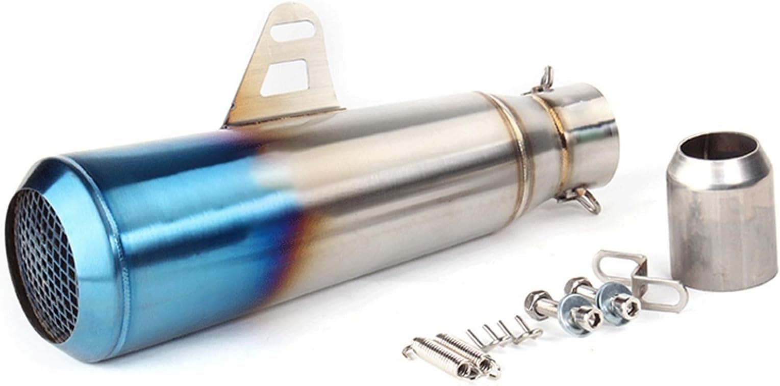 Exhaust Silencer For Kawasaki Ninja400 BK750 GSXR1000 MT07 MT09 Universal Motorcycle Exhaust Escpe Modified iSTUNT Muffler Moto Pipe (Color : A2)
