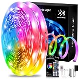 HSDJLXZ 100ft LED Strip Lights Music Sync Led Lights for Bedroom RGB Color Changing ETL Listed Adapt