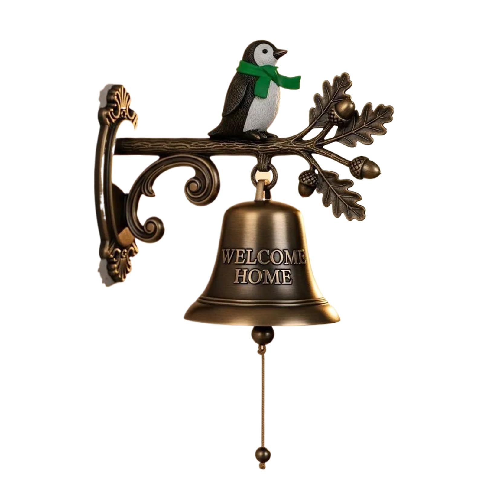 YIXANNX Christmas Jingle Bells Decor Add Charm Holiday Atmosphere Metal Christmas Welcome Doorbell Bell Ornaments , 2
