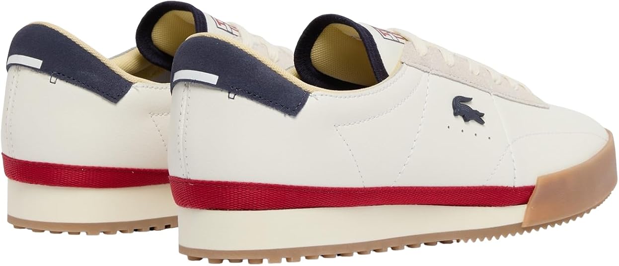 GMGT69○LAAUSER / ラウーザ ATLANTA アトランタ 2.5人 Lacoste Men's Aura Leather Sneakers, White/Navy/Red, 8 : Amazon.ca