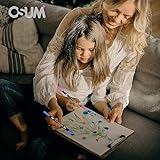 OSUM Colouring Pens wallet of 24 | Felt Fine Tip Pens - Coloured Dual Tip Brush Markers and Fineliners Art Supplies for Adult Colouring Books Painting Sketching Highlighting (Modern) - Image 9