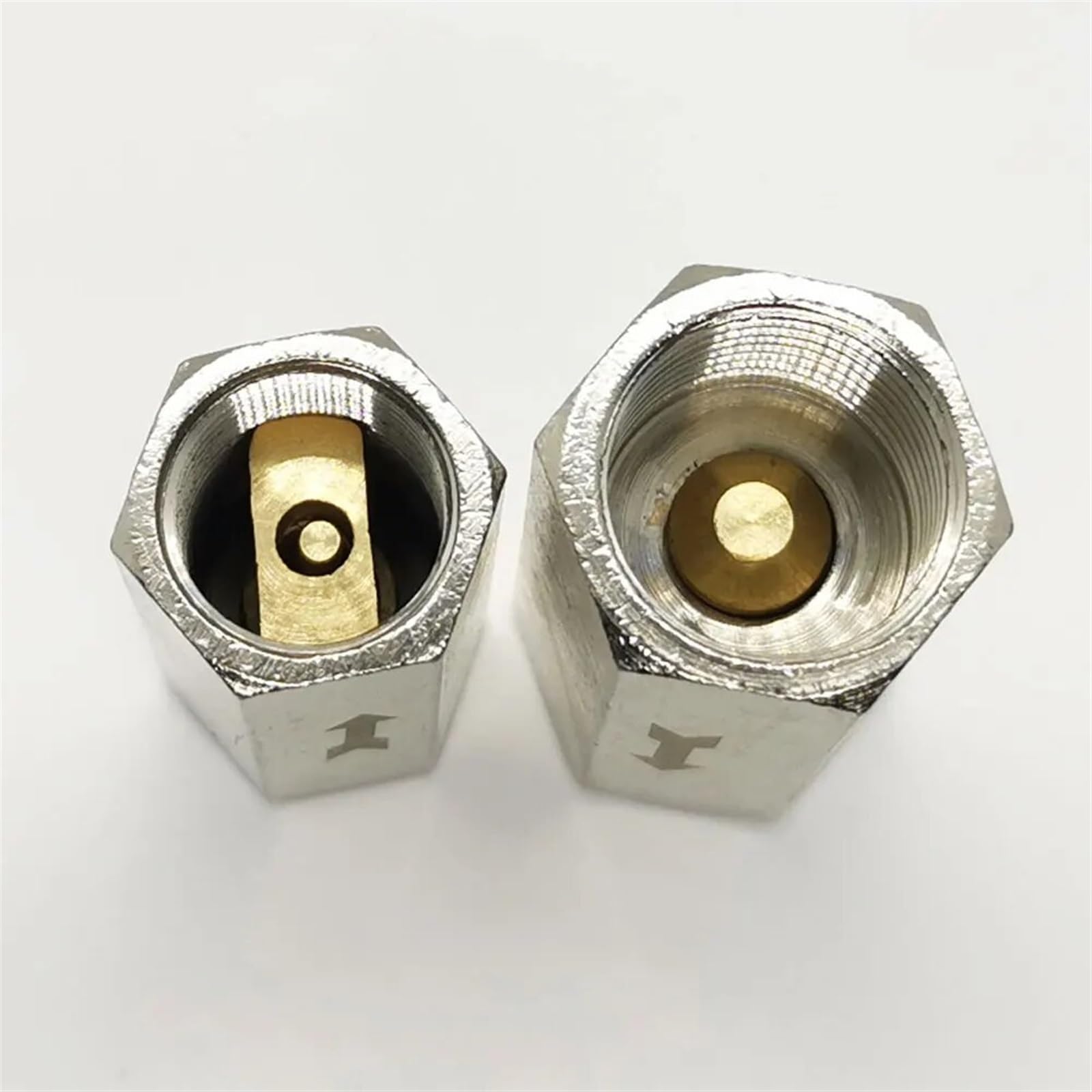 1/8 "1/4" 3/8 "1/2" 3/4 "1" Femmina Maschio Ottone Valvola di ritegno unidirezionale Non Ritorno Acqua Gas Olio combustibile Giardino Domestico(Male To Female,0.5 inch)