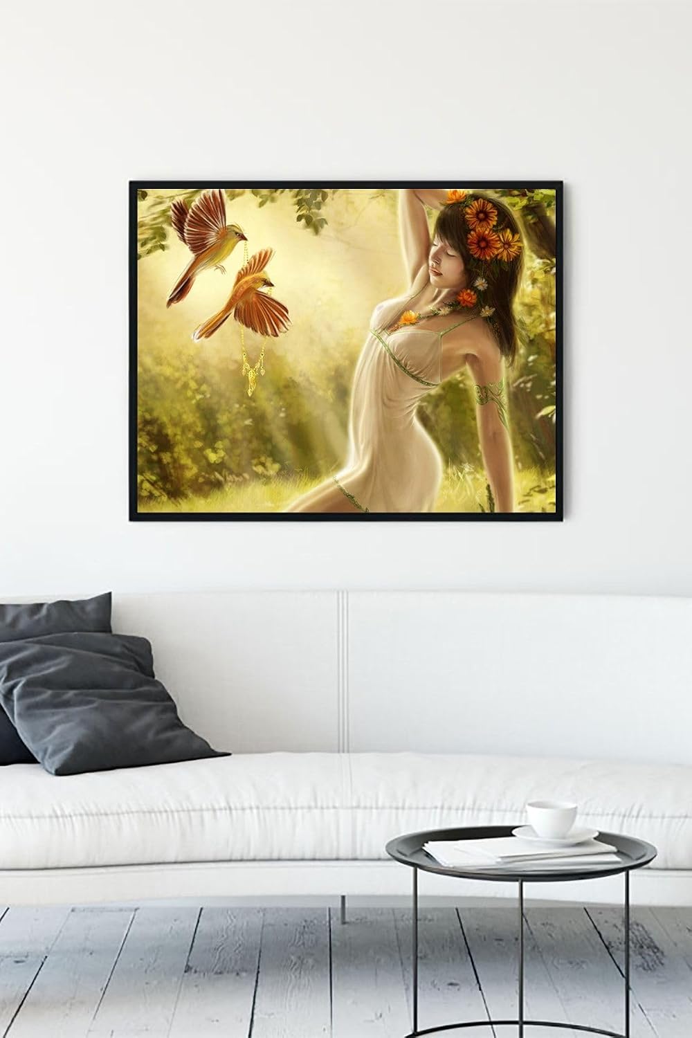 Postermanya (pster11673) Kız Sanatsal Çerçeveli Tablo 2 (21x30cm)