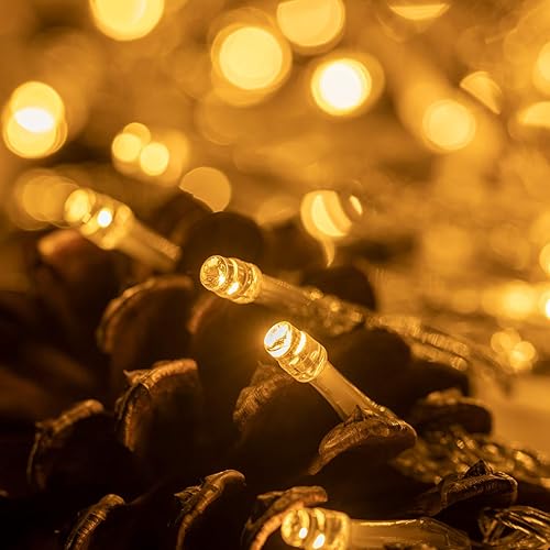 Miniatura 3 de AWQ Guirnalda de luces LED de 66 pies para interiores, 200 luces LED para interiores, exteriores, bodas, cumpleaños, árbol de Navidad, decoración de