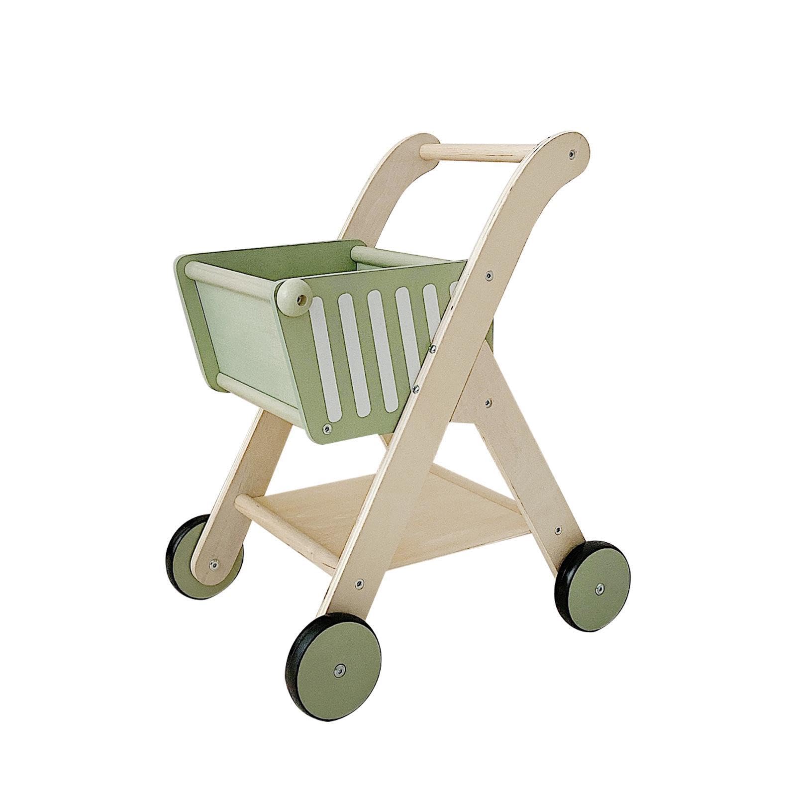 Einkaufswagen aus Holz, Spielzeug für Kinder, Spielhaus, wunderschönes und einzigartiges Geschenkerlebnis, robuster und kreativer Aktivitätswagen,