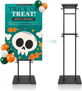 Poster Stand, Sign Holder Heavy Duty Poster Board Stand, Black, 1-Pack