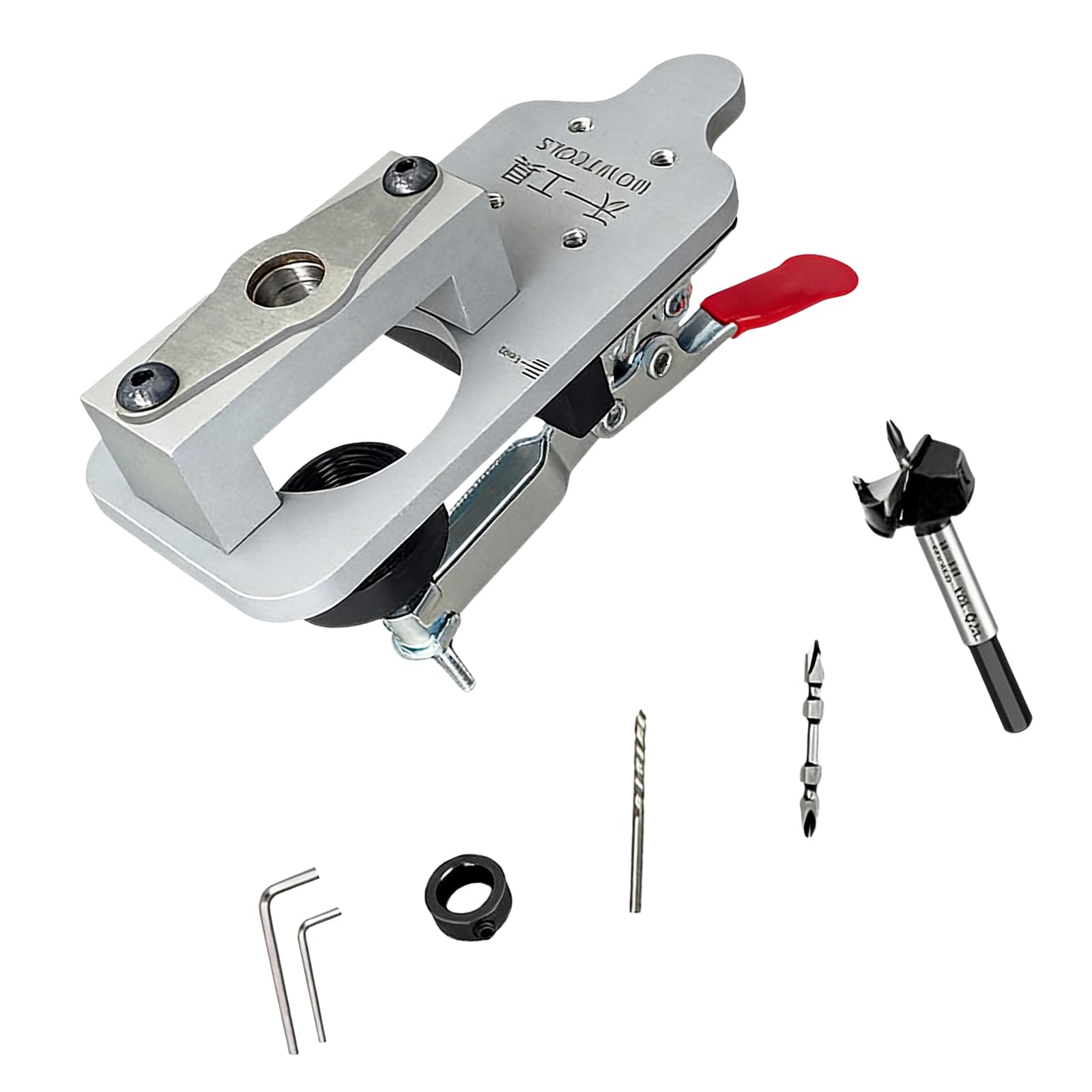 3 in 1 Hinge Drilling Template Set Comes with 35mm and 2mm Bits for Perfect Cabinet Alignment Adjustable Hinge Drilling Fixture