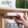 Wall Furniture Hanger Double Sided Adhesive Snap Clip Transparent Wall Hook, Track Free Fixing Hanger, Home and Office Organizer 5 Pairs