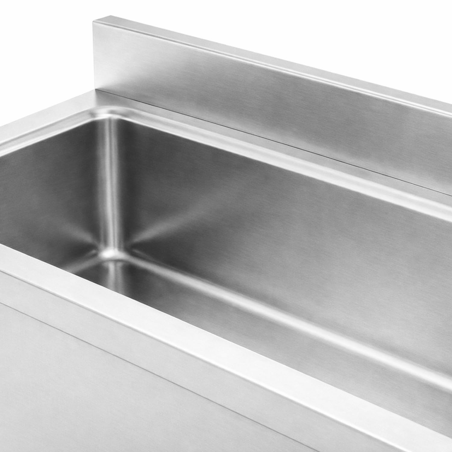 Plonge Inox Professionnelle Grand Bac XXL - 1500 × 700 mm - Dosseret 100 mm - Usage Intensif