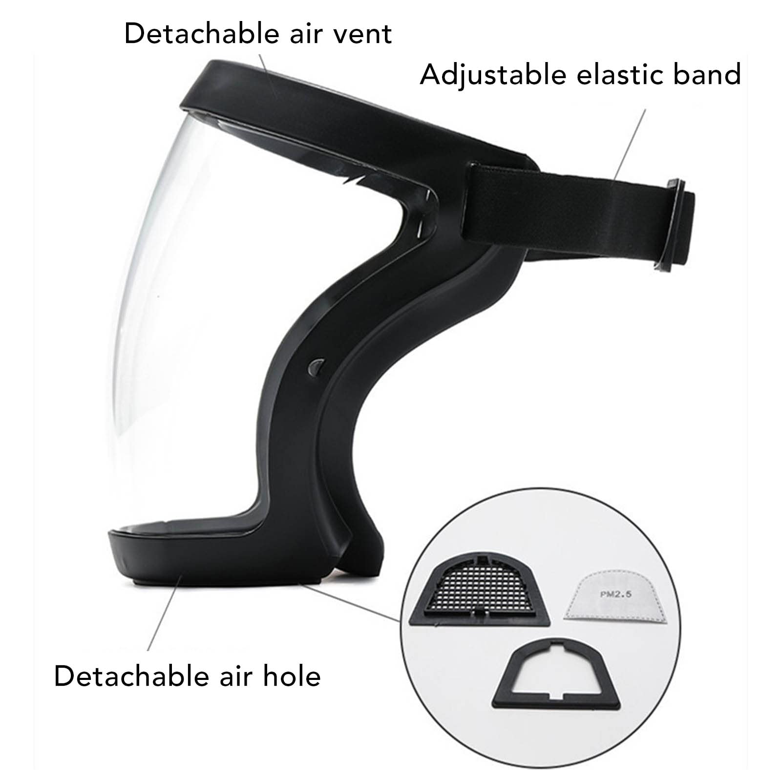 Scudo Viso Visiera Protettiva Trasparente Antiappannamento - 2 - Foto 3