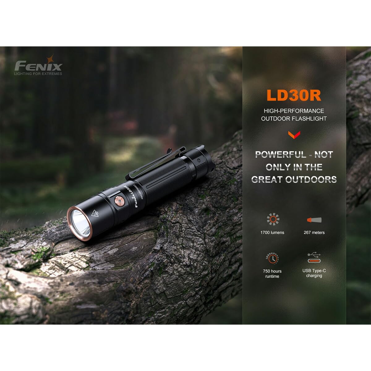 Amazon.co.jp: FENIX LD30R 高性能 アウトドア フラッシュライト 最大