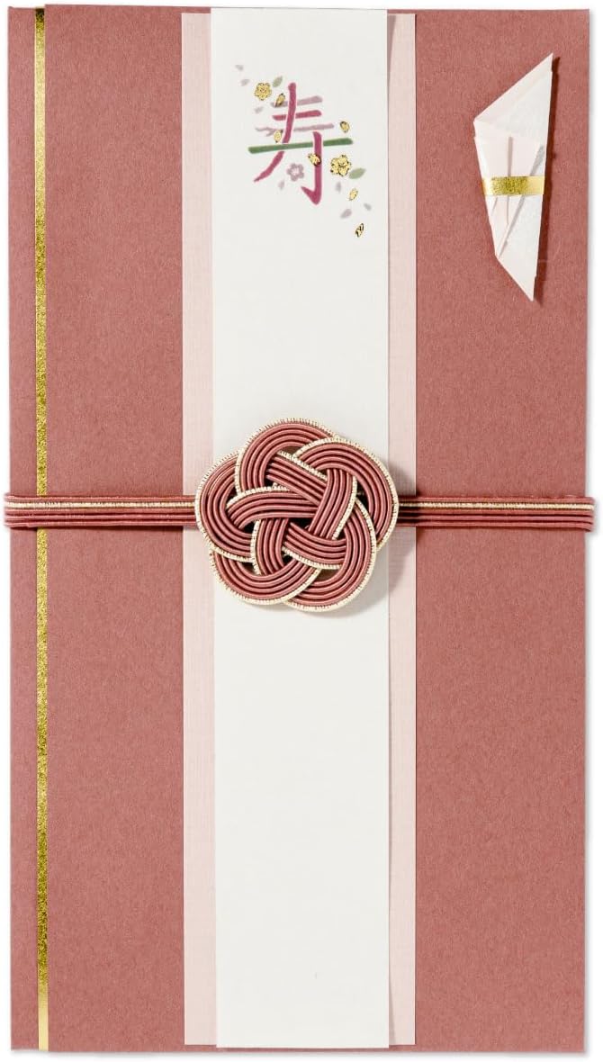 Iroha Publishing GJK-02 Juvenile Flower Celebration Bag, Gold Seal [Red Cherry Blossom]