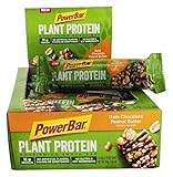 PowerBar Plant Protein Bar, Dark Chocolate Peanut Butter, 1.76 oz Bar, (15 Count)