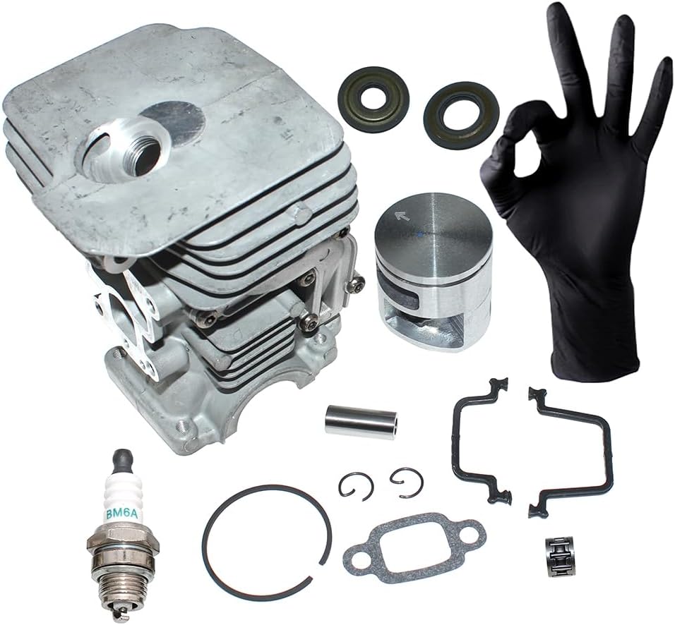Cylinder Piston Kit for Husqvarna 135 135E 140 140E 435 435E 440 440 Jonsered CS2240 McCulloch CS350 CS390 CS410 RedMax GZ381 Craftsman 358381800