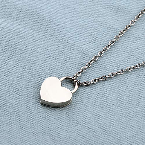 Chooro Couple Love Shape Lock Key Pendant Necklace You Are The Best Match To Open My Hear Gift For Boyfriend/Girlfriend (Love Shape Lock Key Necklace) #TOP3