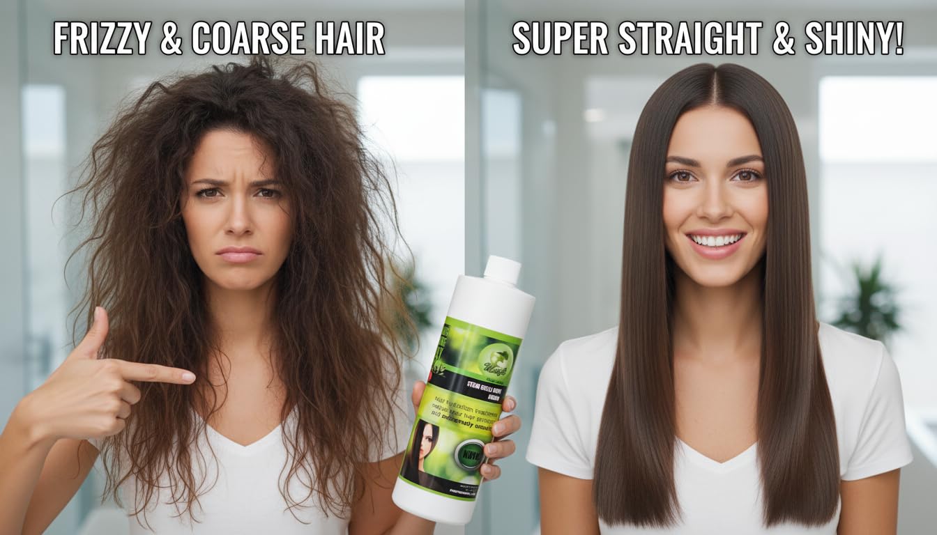 Cirugia Capilar De Celulas Madres De Manzana Con Argan (32 oz + Shampoo) Alisado Perfecto Y natural. Argan Oil Brazilian Keratin Deep Regeneration, Frizz Control Stem Cell Hair Smoothing Treatment