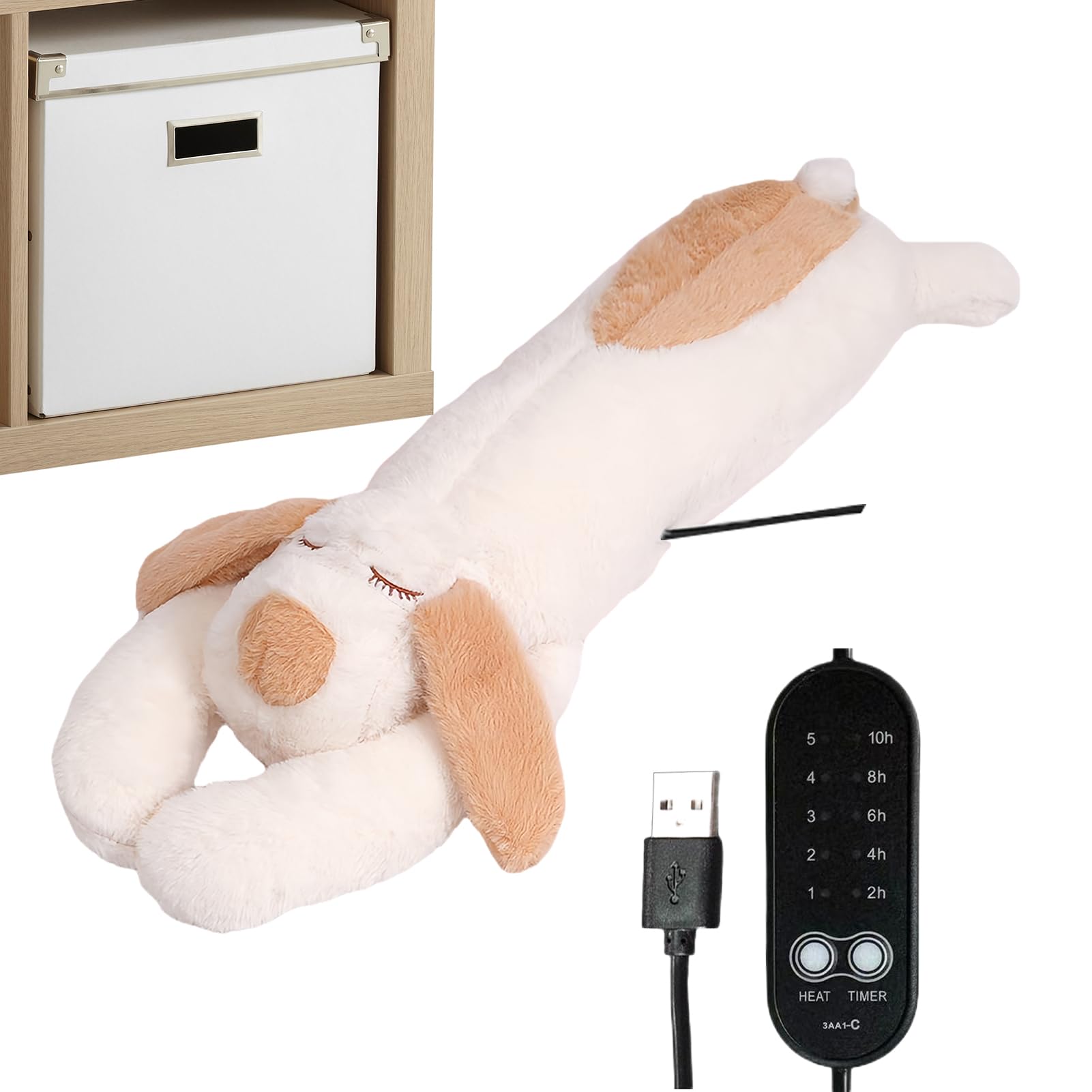 Cuscinetti Termici Peluche per Adulti Elettrico USB Temperatura Regolabile | Calore Peluche per Cani Cuscino termico mestruale per bambini ragazze ragazzi collo schiena spalle pancia