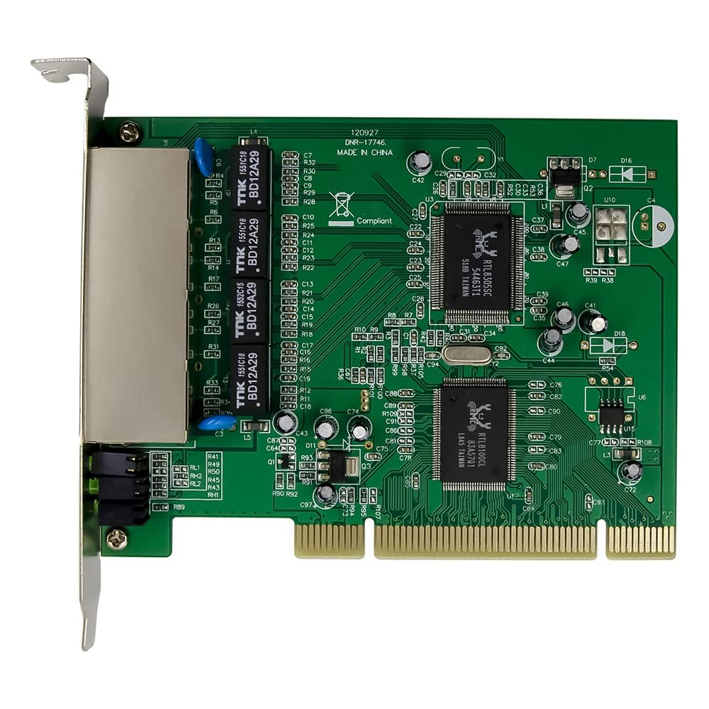 Przełącznik Fast Ethernet 100 Mb/s karta PCIE 4-portowa sieć RJ45 RTL8305+8100CL Chipset do komputera stacjonarnego