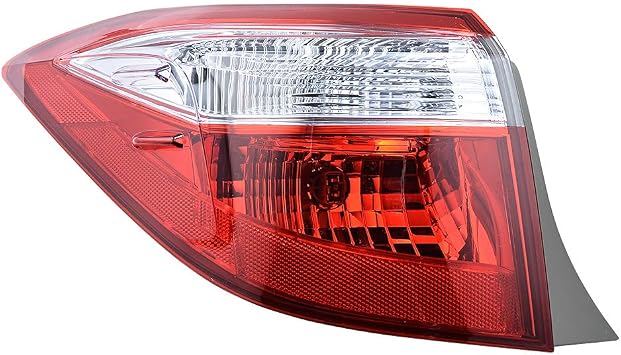Left Driver Side Outer Turn Housing Cover Signal Rear Tail Light Assembly LH Compatible with 2014 2015 2016 Toyota Corolla