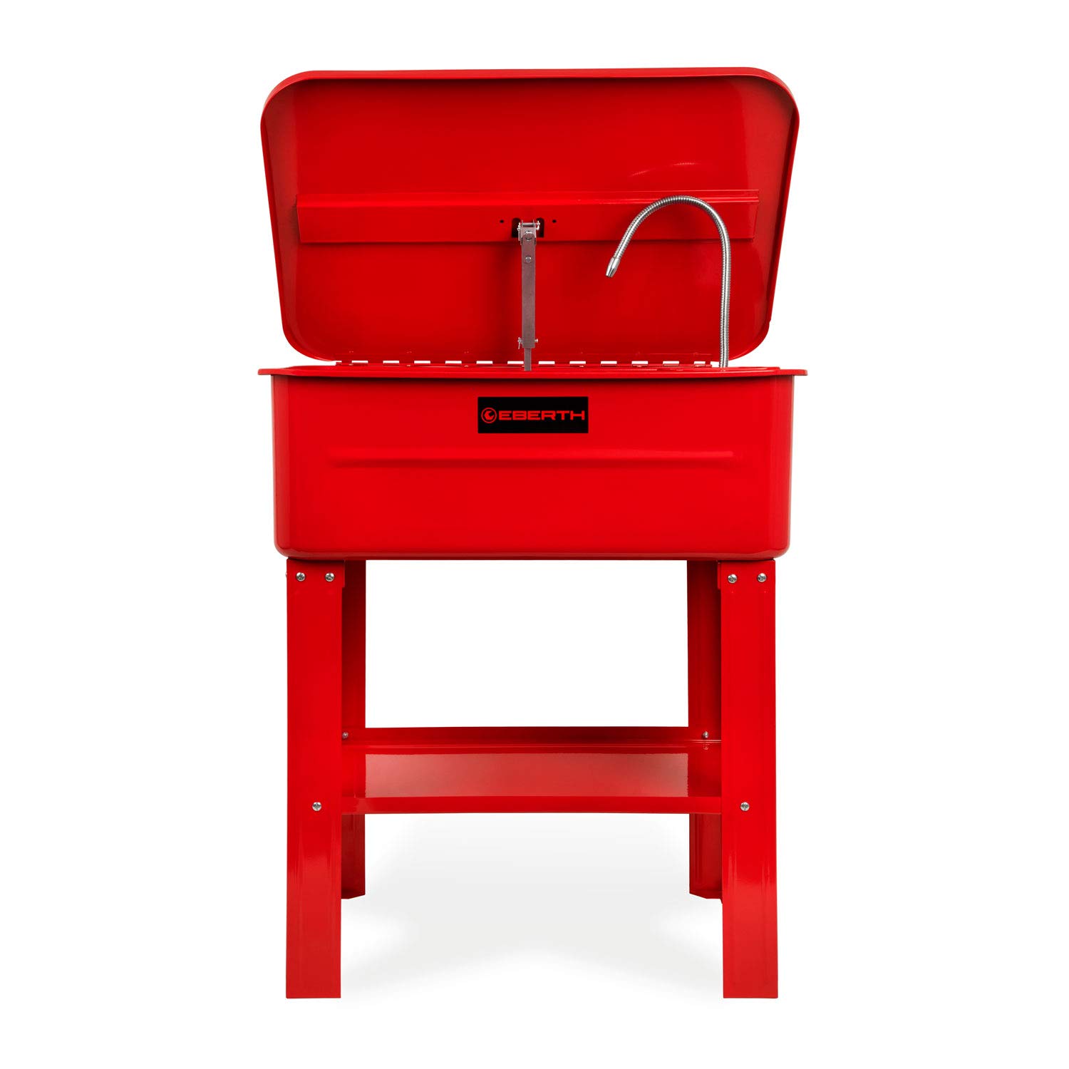 EBERTH Fontaine de Dégraissage des Pièces Mécaniques avec Pompe et Grand Bac de Lavage de 80L, Fontaine de Nettoyage Professionnel pour Atelier mécanique, Appareil électrique avec Débit de 10L/Min