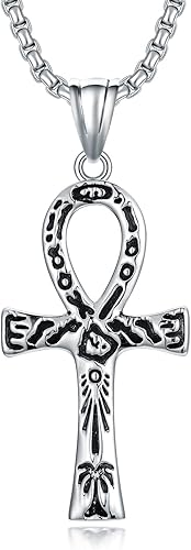 Regalos de Navidad de acero inoxidable Crucifijo Crucifijo colgante collar para hombres, religioso Jesús católico, joyería católica, regalos de