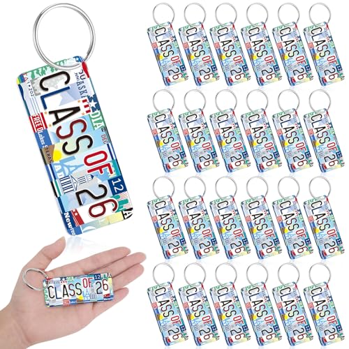 Regalo de fiesta de graduación 2024 en pack de 24 llaveros conmemorativos para alumnos