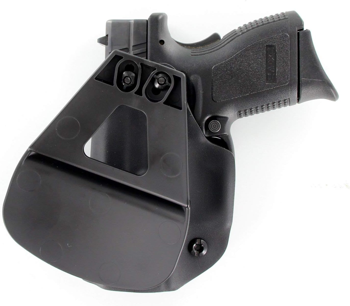 OWB Paddle Holster - Matte Black (Right-Hand, Ruger LCP with Crimson Trace)
