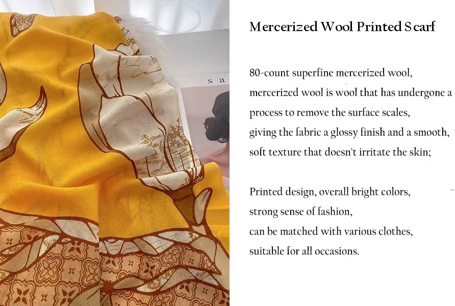 Cashmere-soft Mercerized wool Shawl Pashmina Lightweight Travel Wrap & Evening Scarf |Office |Wedding - Image 2