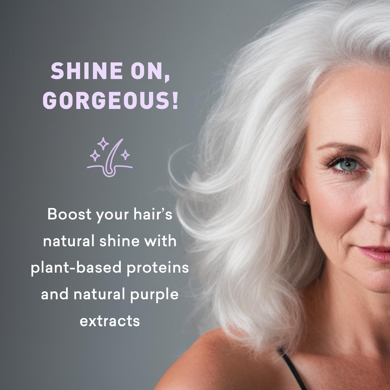 Just Nutritive Purple Conditioner for Blonde, Gray, Silver & Bleached Hair, 8 oz