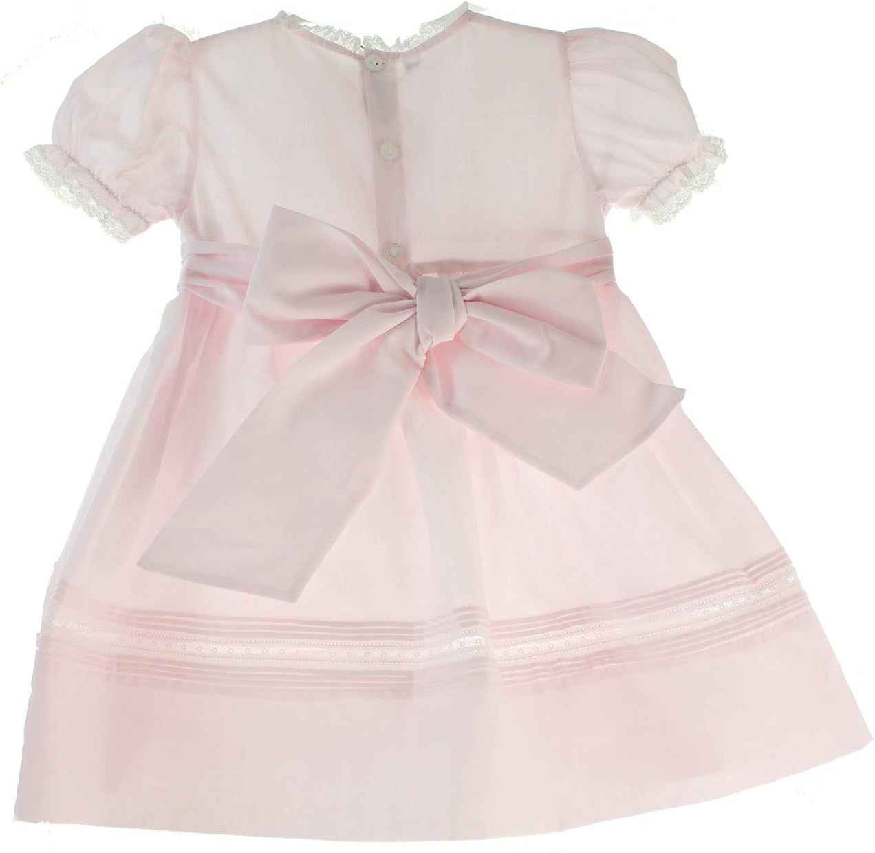 Girls Pink Heirloom Dress Floral Bullions 12M