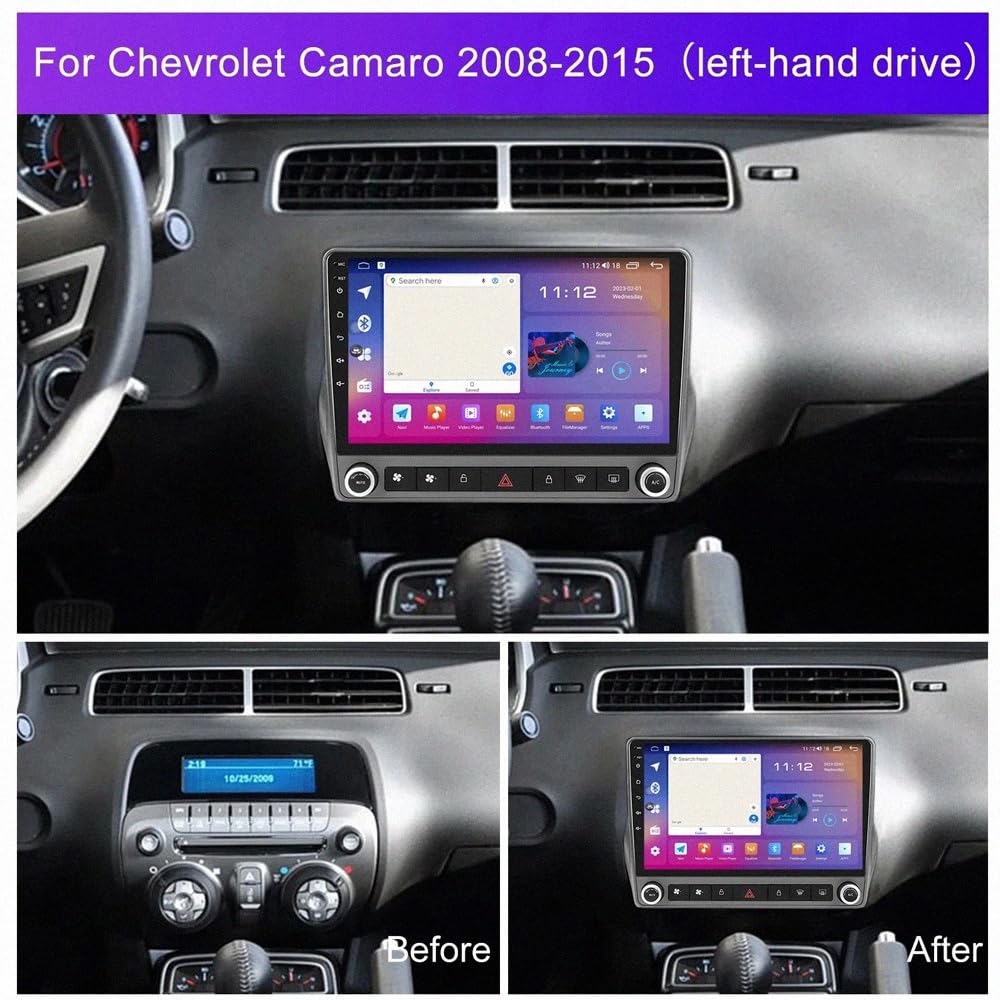 Bezprzewodowy, Przenośny Ekran Car Play dla Citroen C4 C4L DS4 2013-2016 Przenośna Kamera Tylna Z Ekranem Dotykowym Ips, Bluetooth/Sterowanie Głosowe/Mirror, 4 Rdzeń 4G+64G
