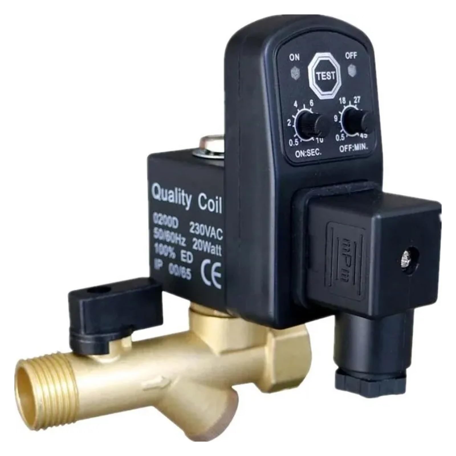 AARTERZZA 1/2" Automatic Timer AC220V Compressor Condensate Drain Timer Solenoid Valve