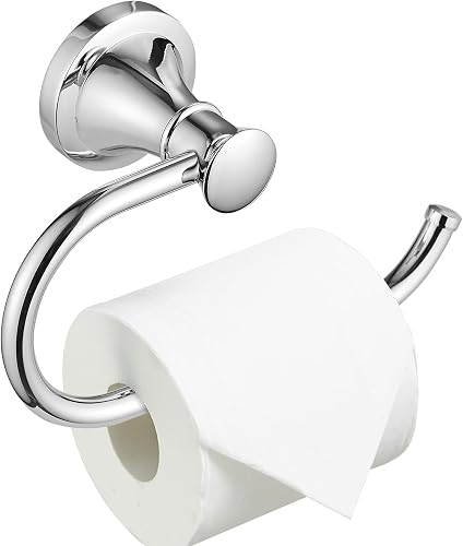 BESy Polished Chrome Toilet Tissue Paper Holder Polished Chrome Bathroom Accessories Toilet roll Paper Hanger, Wall Mounted, Rustproof