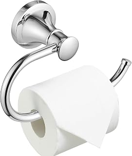 BESy Toilet Paper Holder Wall Mount Bathroom Tissue Holder Polished Chrome