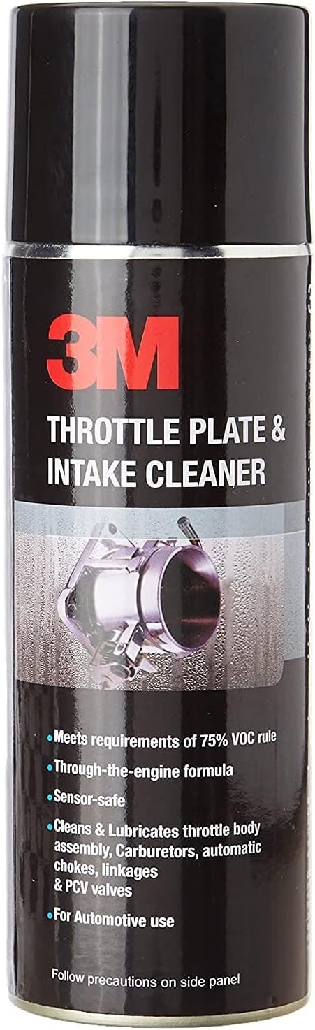 3M Throttle Plate & Intake Cleaner (325 g, Amber) | Sensor Safe | removes Carbon Deposit