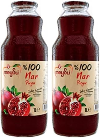 Meysu 100% Pomegranate Juice 1 Liter Bottle 2 pack