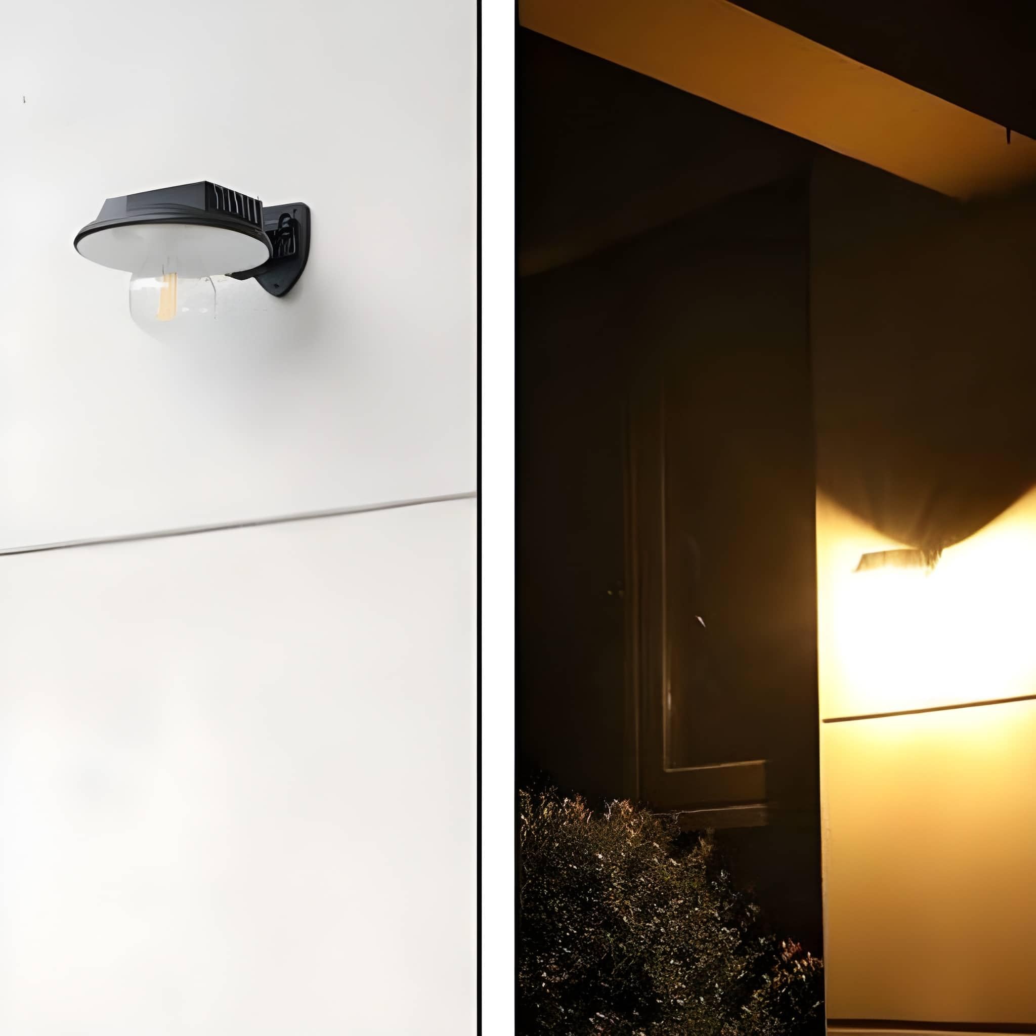 kh Solar LED Wall Light with PIR Motion Sensor, Tungsten Style Outdoor Waterproof Solar Lamp, Split Solar Panel Wall-Mounted Garden Light for Camping, Courtyard, Street, Emergency Lighting-image-16